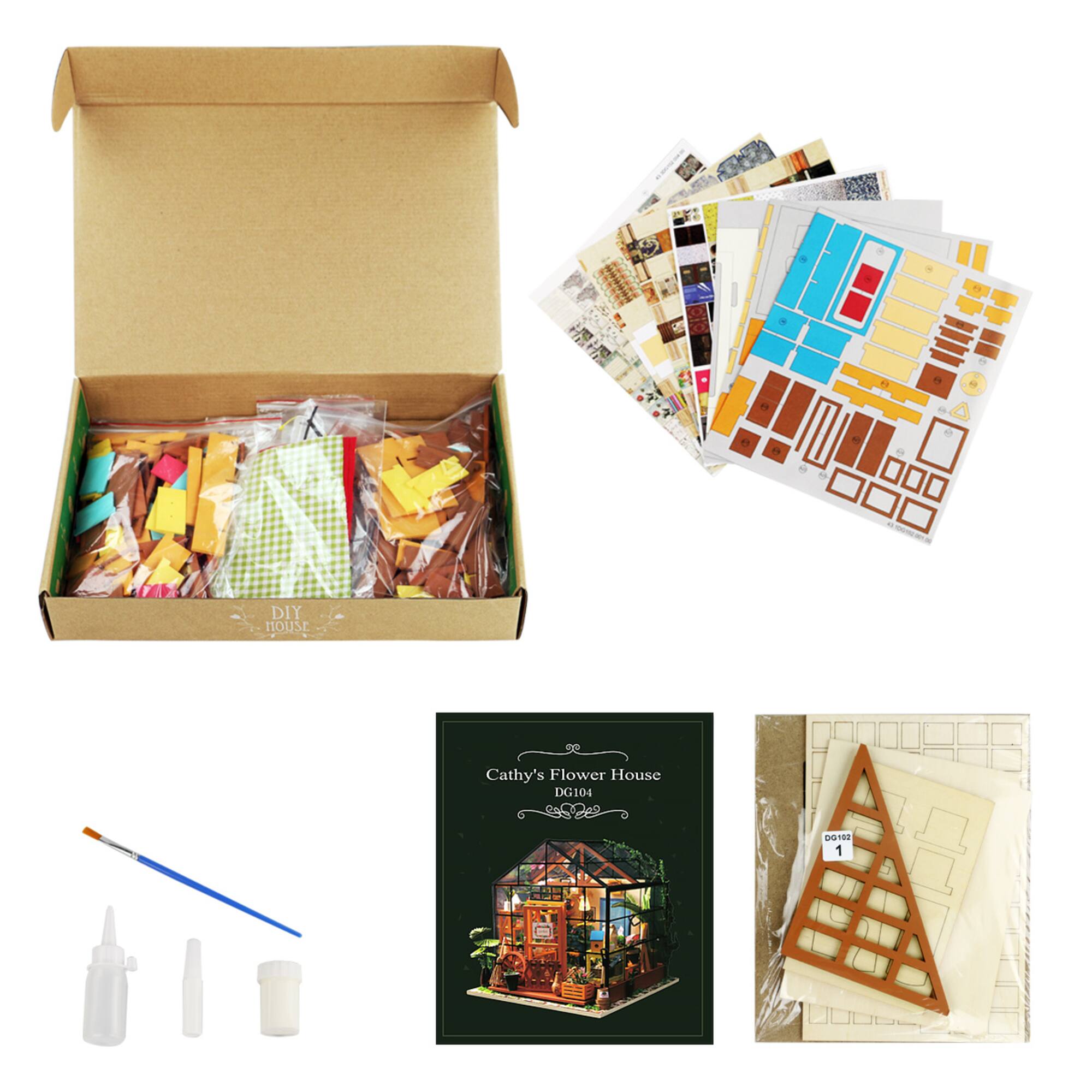 Rolife® Cathy's Flower House DIY Miniature House Kit